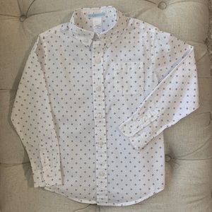 Janie and Jack White and Red Button Down Shirt